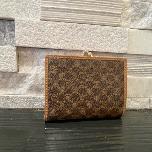 Authentic Celine Macadam Brown & Tan Leather Vintage Wallet - Picture 3 of 7